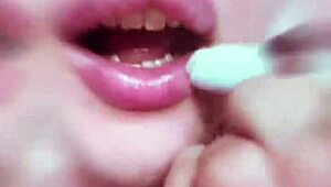 This Nude Chick with Lipstick Is Gonna Make You Hot as a Slave