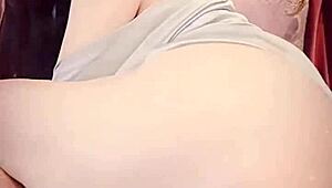 Blue Satin Webcam Show With Japanese Milf