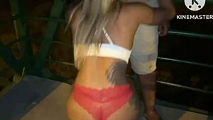 Wife Engages in Street Sex with Well-Endowed Partner