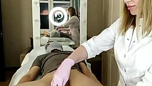 Russian beauty shaves before hard fuck