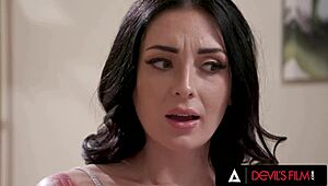 wild anal threesome with charlotte sins, adira allure, and her husband