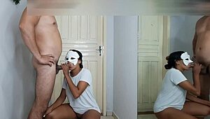 hoje tu vai ter que me comer a bunda aqui no corredor, latina deepthroat anal creampie