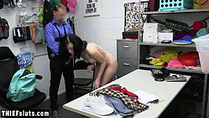 i saw pale teen corra cox punished with hardcore fucking by guard