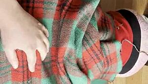 shy neighbor licks pussy intensely under blanket