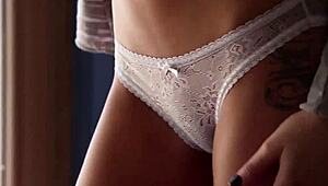 Babes warming up with emma mae in group workout