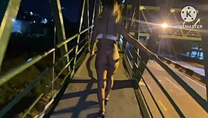 Wife Engages in Street Sex with Well-Endowed Partner