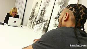 Hot Hr Lady Sara Jay Gives Amazing Boobjob After A Hard Fuck Session