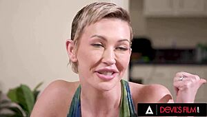 wild anal threesome with charlotte sins, adira allure, and her husband