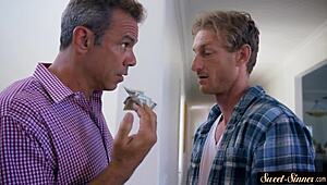 GORGEOUS TEEN 18+ BENT OVER AND SCREWED HARD IN KITCHEN TABOO ROLEPLAY