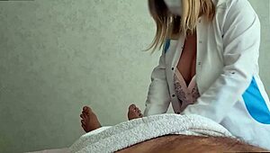 Beautiful Masseur Doctor Surprised By Aroused Cock
