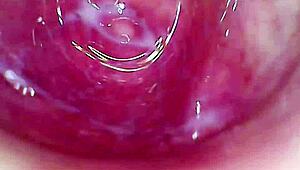 camera explores my juicy pussy until climax