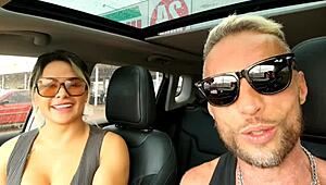 Outdoor interview with Vagninho and Luna Oliveira