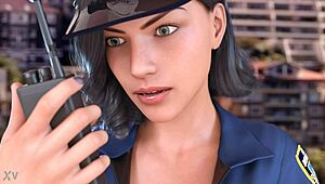 Emma's sexy public dance with a big cock 😏