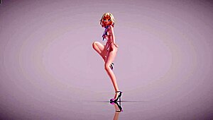 mmd r18 apple pie in micro bikini and skirt