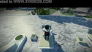 fucking a cute catgirl fan for her first time in roblox condo