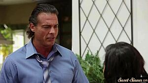 Sweet Stepdaughter Fucked And Jizzed On Tits