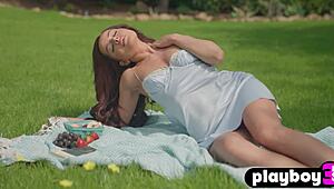 Petite Latina Teen Poses Nude Outdoors In Public