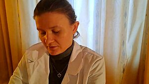 Young Russian Doctor's Appointment Turned Into Blowjob Session