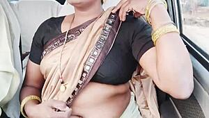 मैं कार में इंडियन कॉल गर्ल को डर्टी टॉक के साथ चोदता हूँ