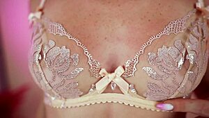 i try on sheer nude lingerie