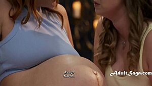 pregnant woman fucks with her masseuse and joins 😍