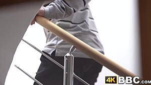 Cute kinky babe Monique Woods moans riding huge dick