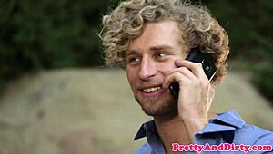 Redhead Babe Restrains Guy for Rough Pussy Fucking