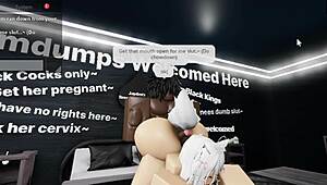 Cat Girl Blowjob Monster Cock Doggystyle Bent Over