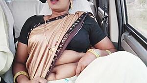 मैं कार में इंडियन कॉल गर्ल को डर्टी टॉक के साथ चोदता हूँ
