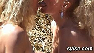 hey, i'm fisting and strapon fucking the farmer's daughter right in the field