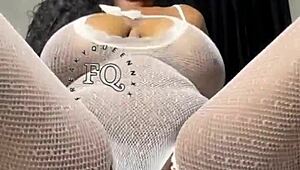 Watch freakyqueennxx casually ride her long dildo cowgirl style, with big tits bouncing up and down