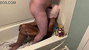 Puking In Bathtub With Throatpissing And Cum On Eye