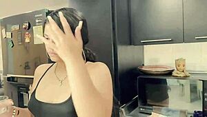 Boss fucks teen in kitchen for bad behavior