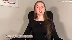 Taste of rejection ruined orgasm glass cei humiliation english subtitles