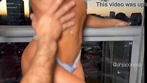 Wife didn't wanna give her ass to husband, so he called me to satisfiy the urge