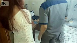 i got cum on my ass from the horny maintence guy at home alone