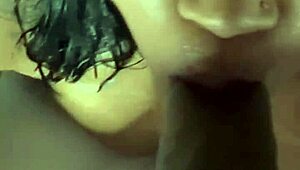 Brunette's pussy fucked in bubble bath