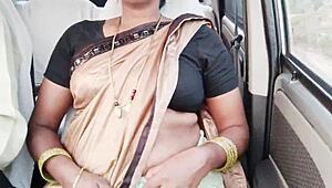 मैं कार में इंडियन कॉल गर्ल को डर्टी टॉक के साथ चोदता हूँ