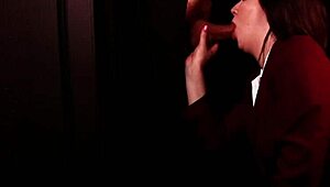 Student Sucks Cock at Gloryhole