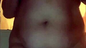 Teasing friend with curvy body, natural tits, and hot piss in stockings.