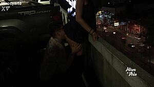 Miroslava Gets Pussy Licked by Stranger in Parking