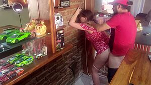 Finally fucked my stepsis in standing sex with fingering and cumshot!