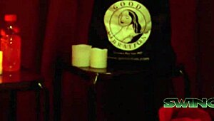 Gorgeous girls pounded by friends