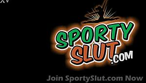 Look at that skinny babe's jiggly big pear butt – what a tease!