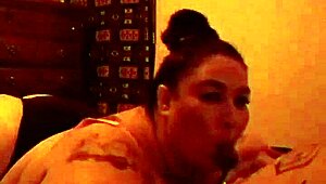 bbw carlee gives an intense blowjob