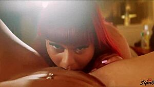 Latina pussy tastes so good in lesbian scene