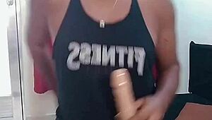 Amateur plays with tight lingerie-clad body