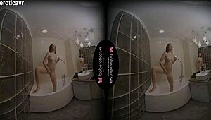 solo girl terry bliss often enjoys masturbating in vr with her shaved body