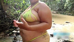 Sex on the beach with a lucky follower getting deepthroat blowjob.