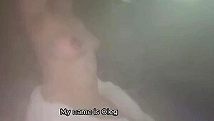 hungry milf in the hotel sucks big cock and takes cum in mouth